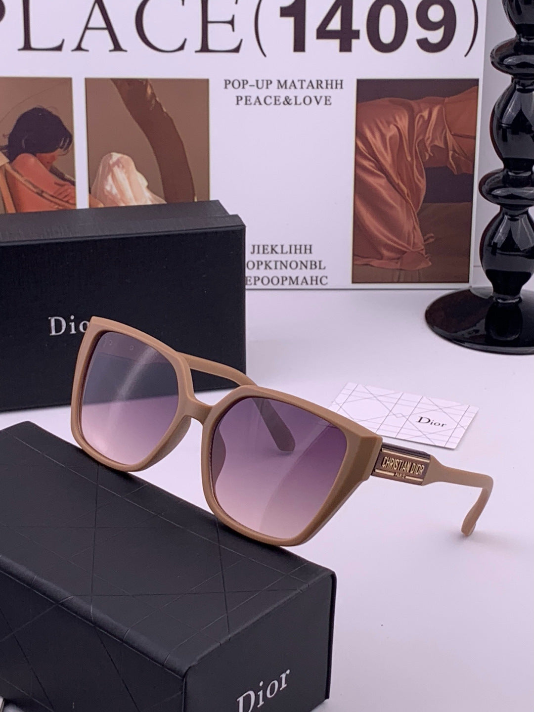 Dior D67706 Fashion Brown Lens Sunglasses for Men & Women - 431787 - detail image 2