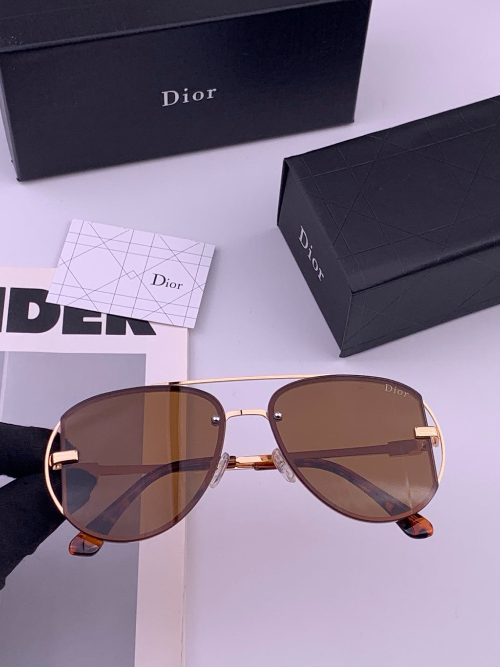 Dior D4500 Fashion Orange Lens Sunglasses for Men & Women