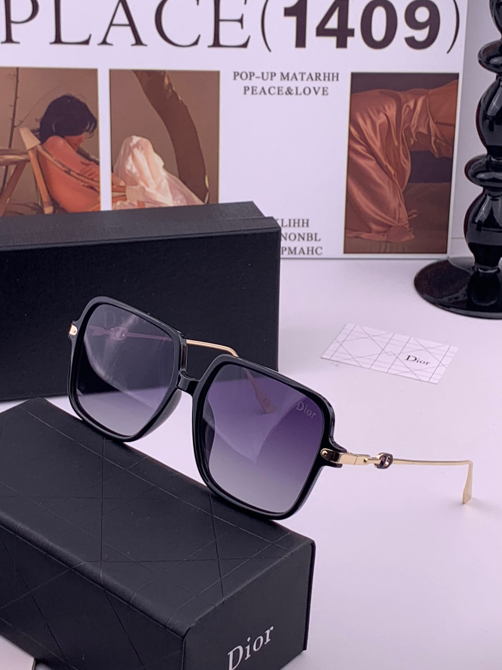 Dior CD3203 Polarized Fashion Gold Lens Sunglasses for Men & Women - 431789