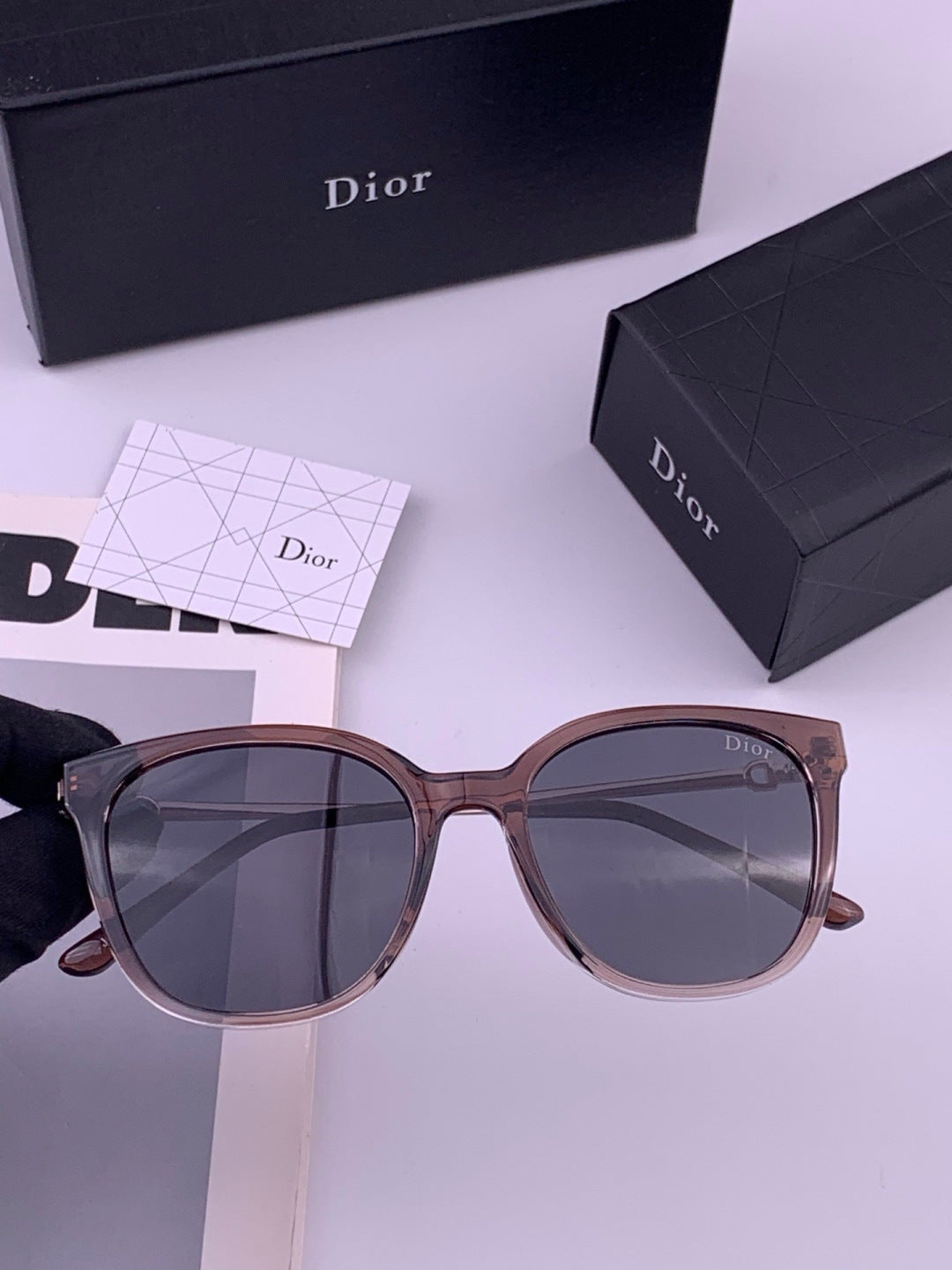 Dior D31101 Polarized Square Blue Lens Sunglasses for Men & Women - 449096