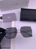 Dior CD7371 Lightweight Rimless Black Lens Sunglasses for Women - 449151