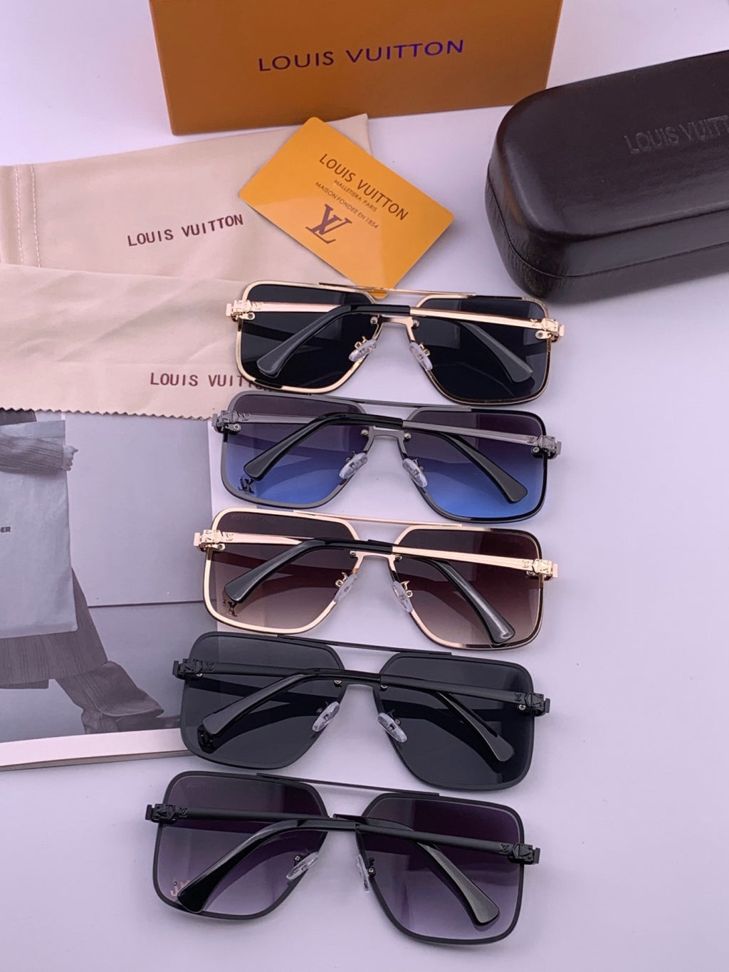 Louis Vuitton L91747 Aviator Orange Lens Sunglasses for Men & Women - 448594 - detail image 5