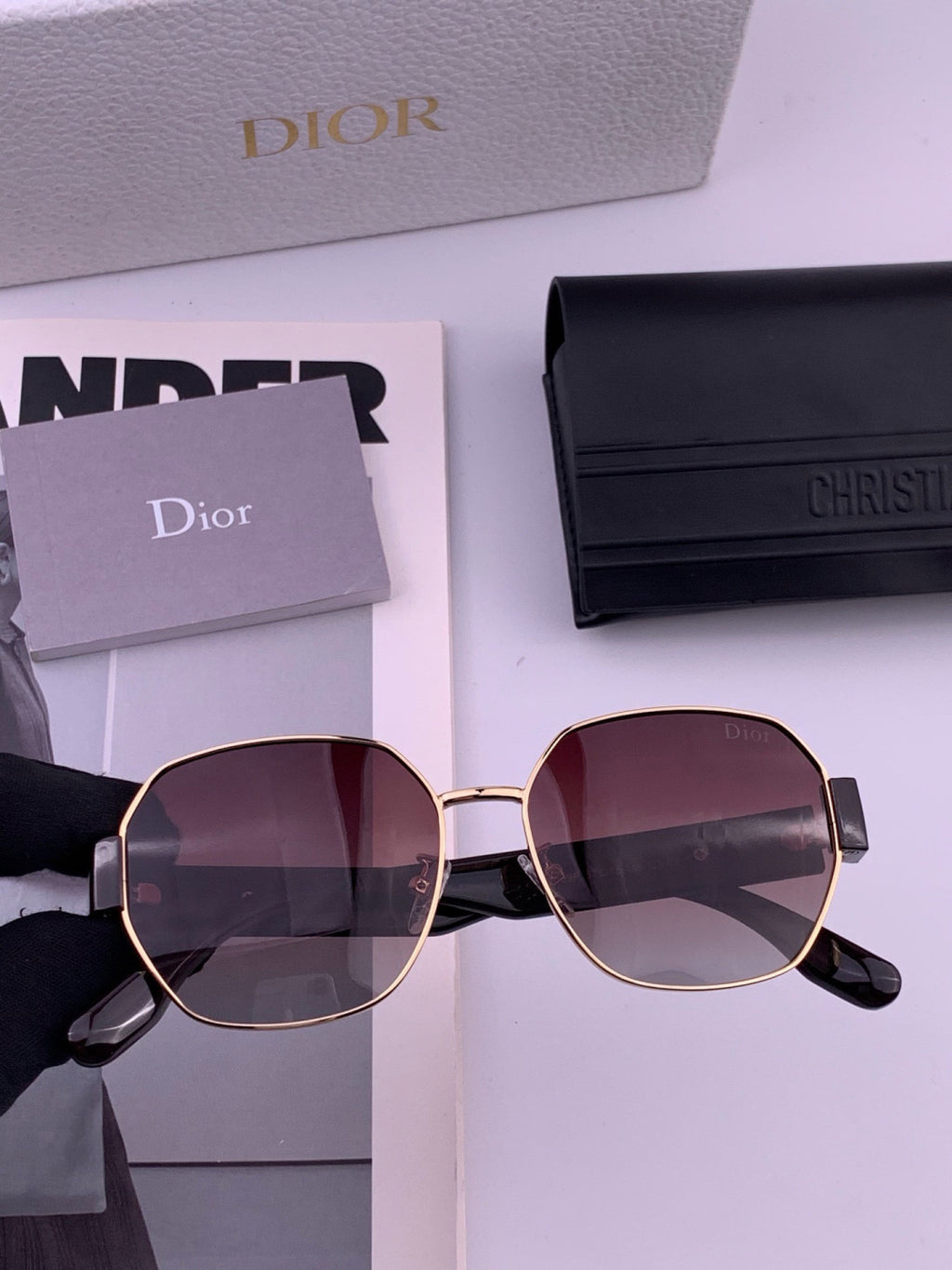 Dior CD9370 Round Black Lens Sunglasses for Women - 449171