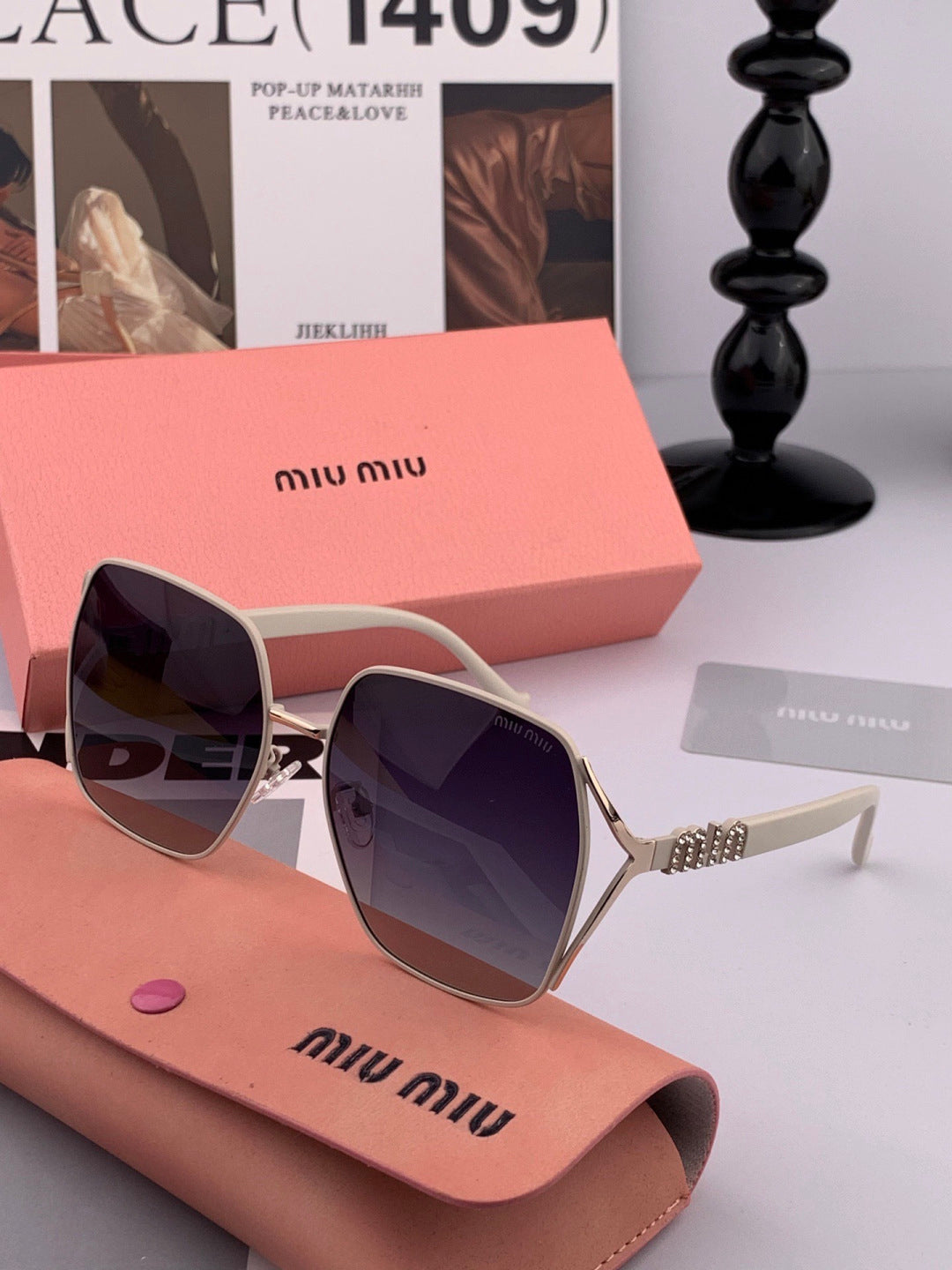 Miu Miu M1321 Fashion Red Lens Sunglasses for Men & Women - 449726