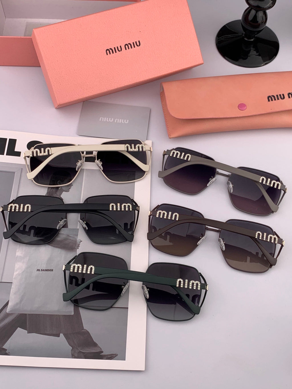 Miu Miu M1321 Fashion Red Lens Sunglasses for Men & Women - 449726 - detail image 7