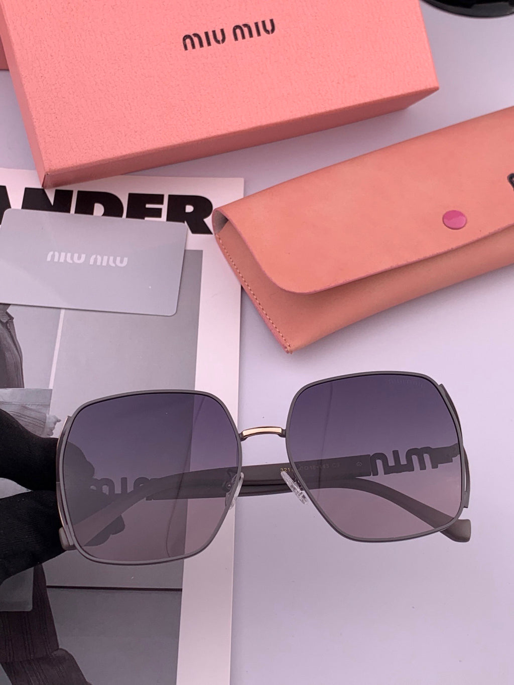 Miu Miu M1321 Fashion Gray Lens Sunglasses for Men & Women - 449727 - detail image 4