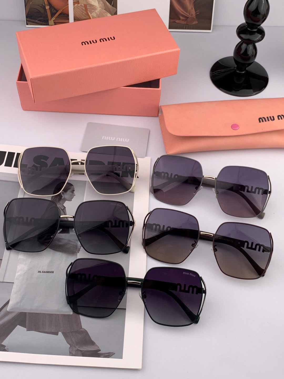 Miu Miu M1321 Fashion Gray Lens Sunglasses for Men & Women - 449727 - detail image 8