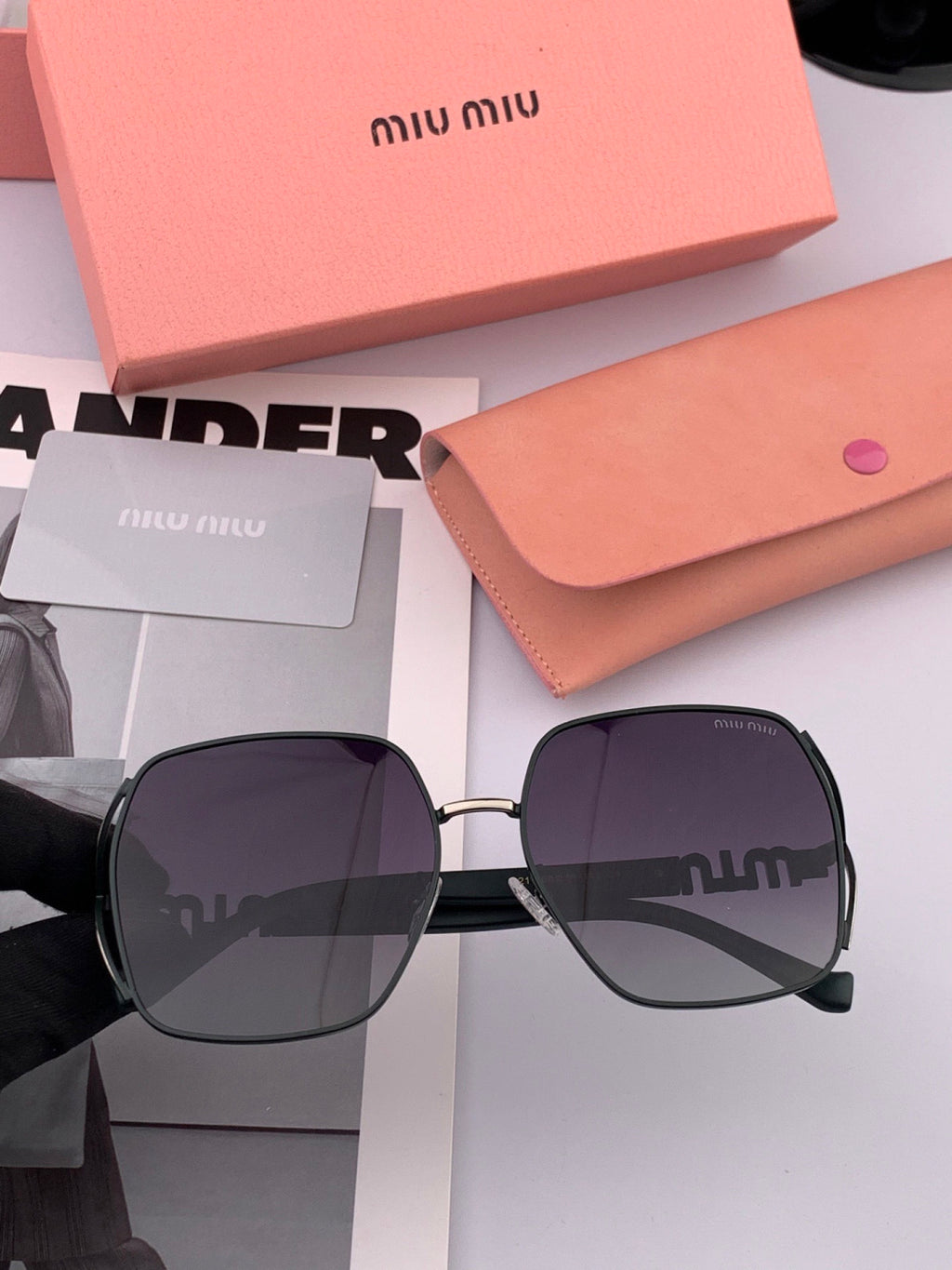 Miu Miu M1321 Fashion Gray Lens Sunglasses for Men & Women - 449727 - detail image 2