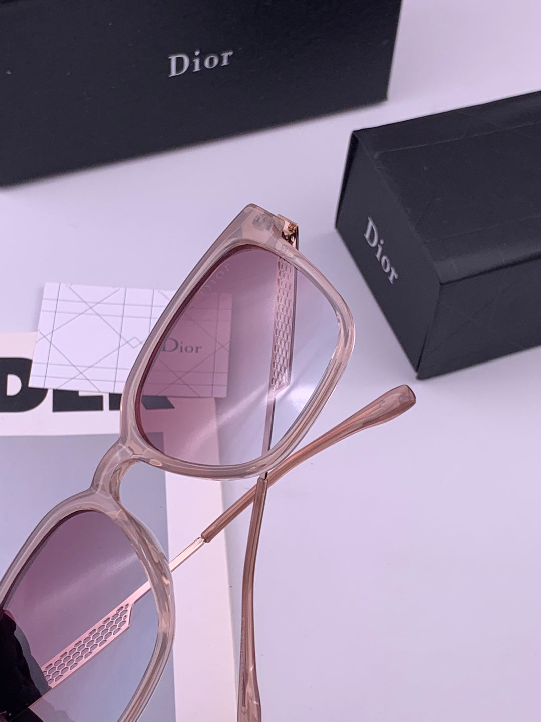Dior CD35511 Polarized Square Brown Lens Sunglasses for Women - 449174 - detail image 5
