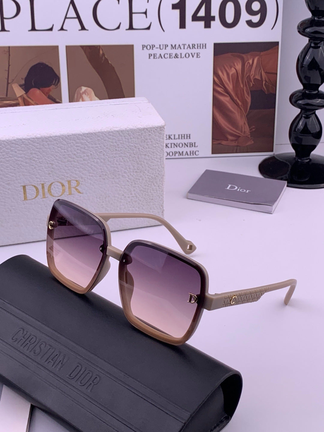 Dior D47002 Fashion Purple Lens Sunglasses for Men & Women - detail image 2