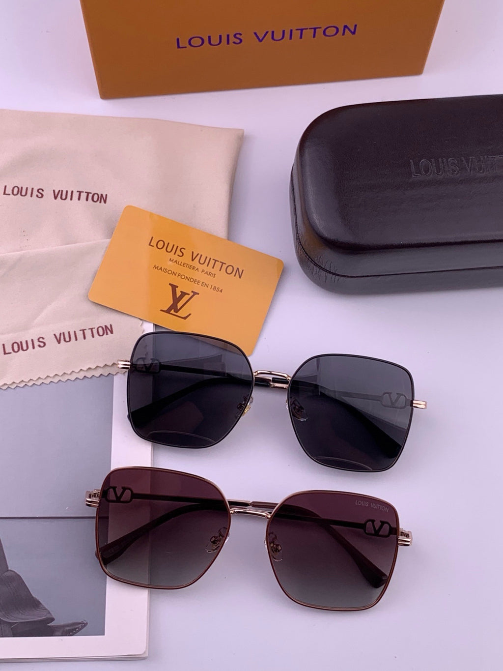 Louis Vuitton L8191 Polarized Aviator Gold Lens Sunglasses for Men & - 448581 - detail image 7