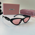 Miu Miu Cat-Eye Silver Lens Sunglasses for Men & Women - 466154