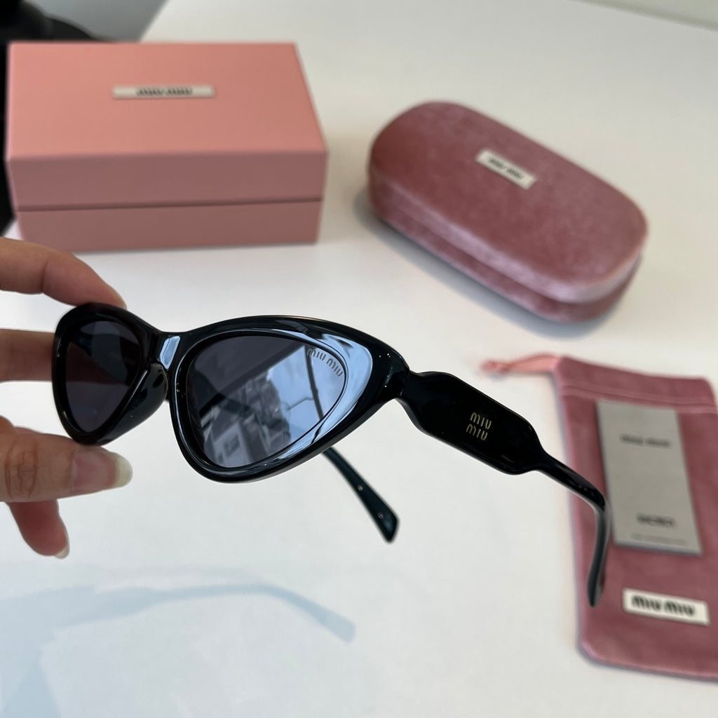 Miu Miu Cat-Eye Black Lens Sunglasses for Men & Women - 466155 - detail image 8
