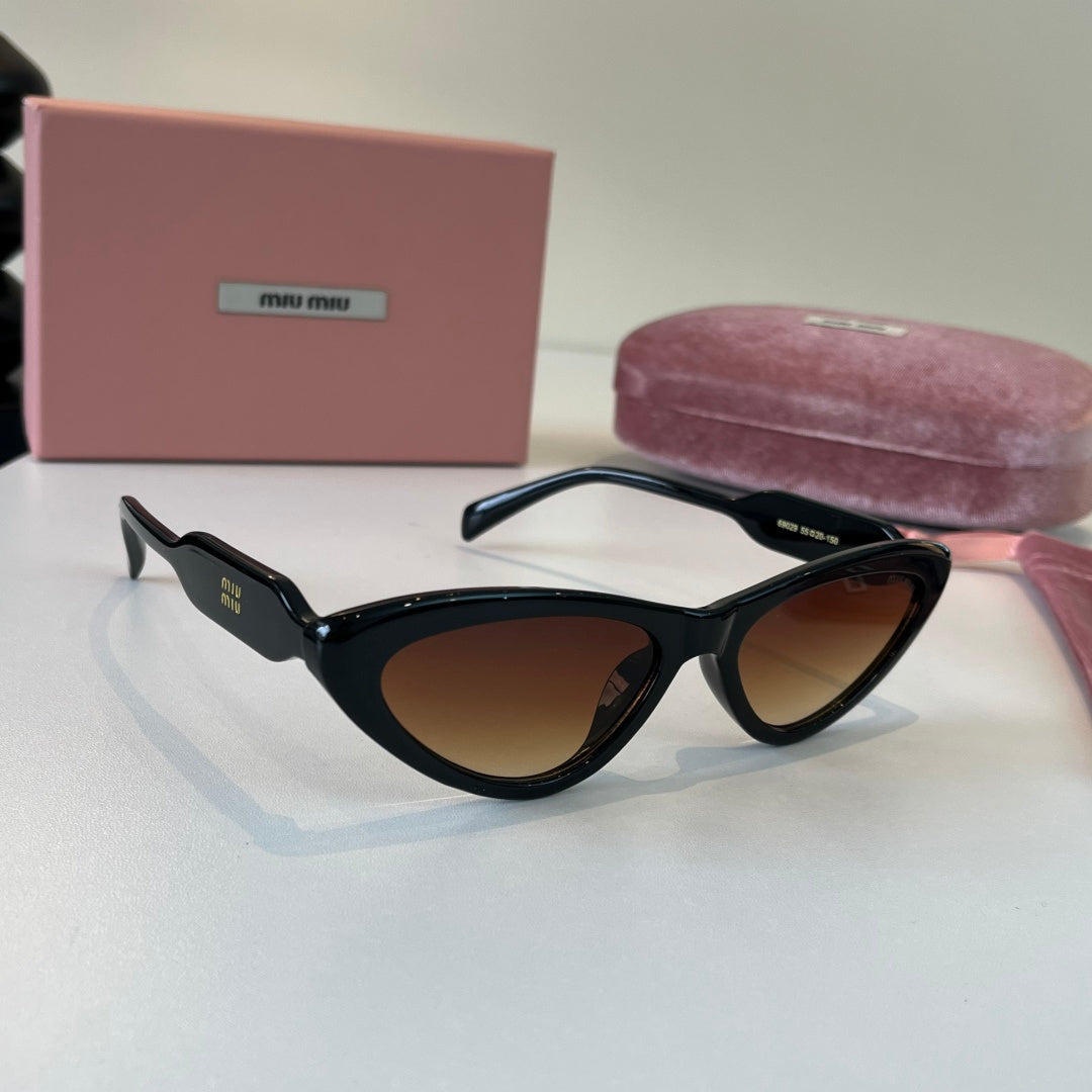 Miu Miu Cat-Eye Brown Lens Sunglasses for Men & Women - 466156