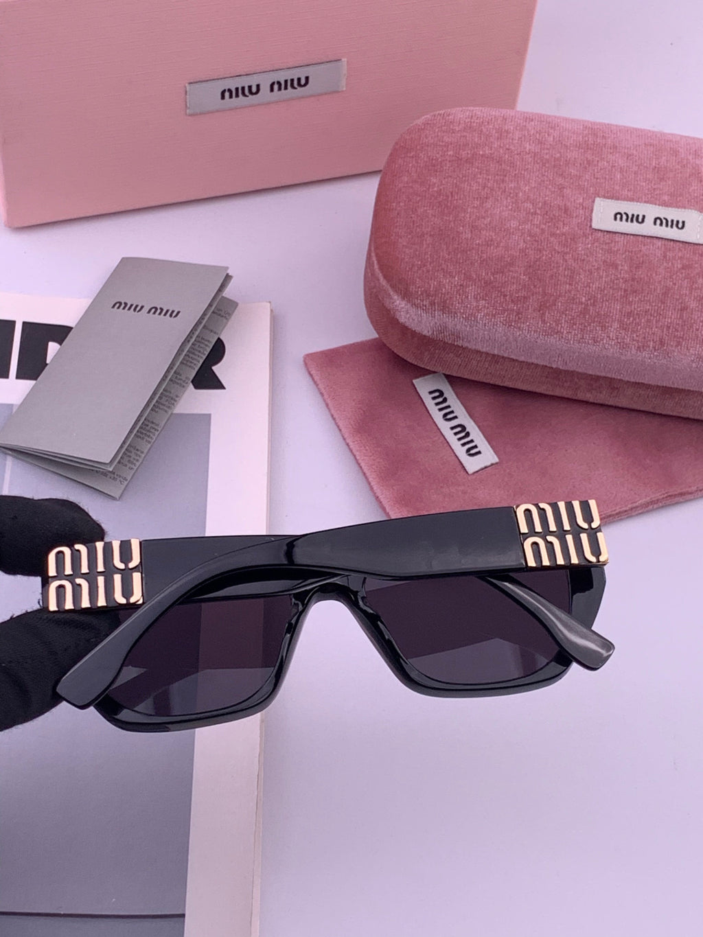 Miu Miu M1310 Fashion Black Lens Sunglasses for Men & Women - 466168 - detail image 4