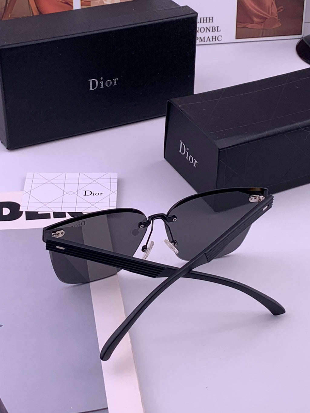 Dior CD5151 Acetate Fashion Black Lens Sunglasses for Men & Women - 465339 - detail image 6