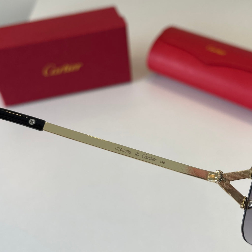 Cartier Lightweight Metal Rimless Silver Lens Sunglasses for Men & Wo - 487270 - detail image 9
