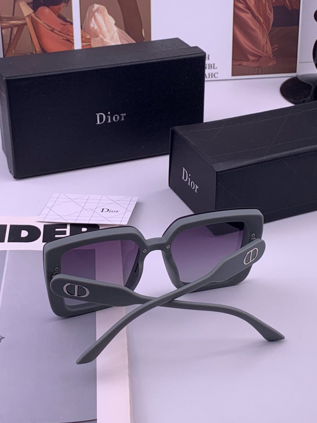 Dior D6227 Polarized Square Brown Lens Sunglasses for Men & Women - 465365 - detail image 7