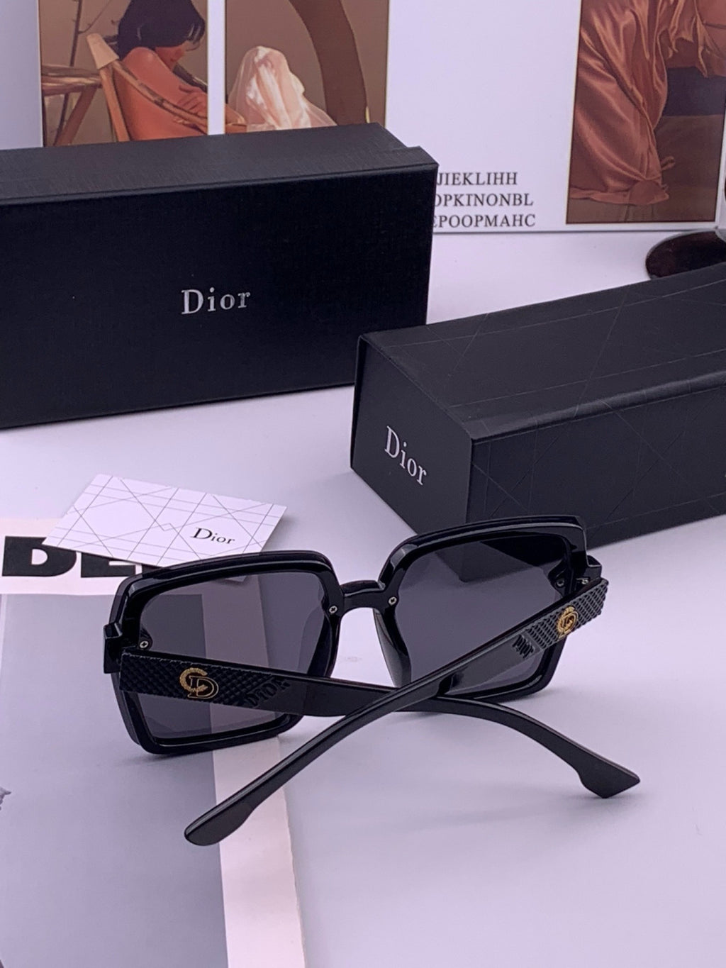 Dior CD27702 Polarized Fashion Gold Lens Sunglasses for Men & Women - 465315 - detail image 5