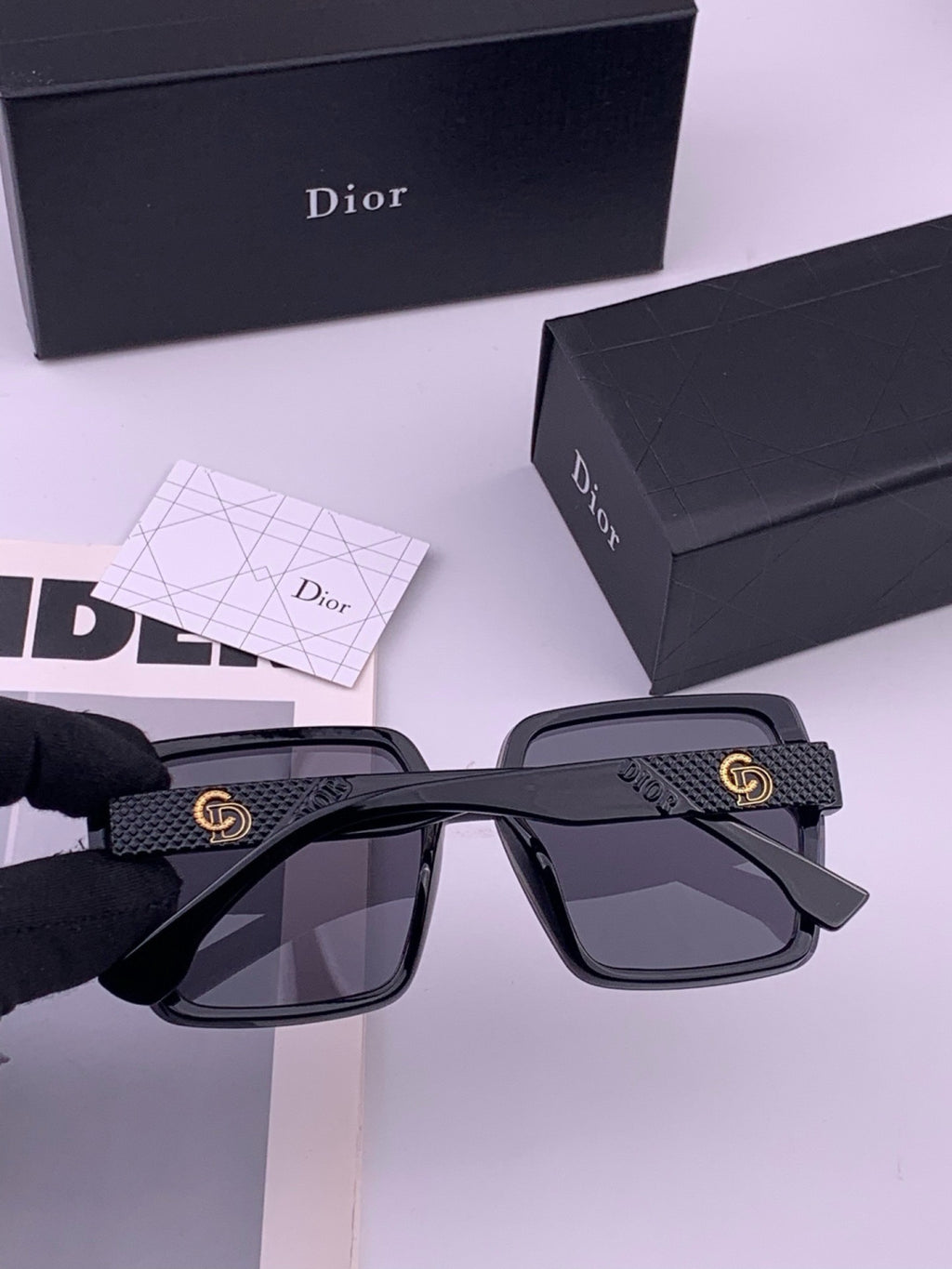 Dior CD27702 Polarized Fashion Gold Lens Sunglasses for Men & Women - 465315 - detail image 4