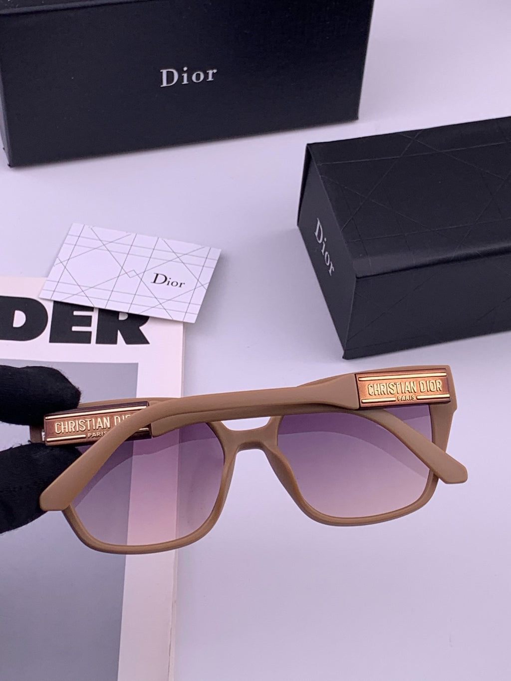 Dior D67706 Fashion Brown Lens Sunglasses for Men & Women - 465318 - detail image 4