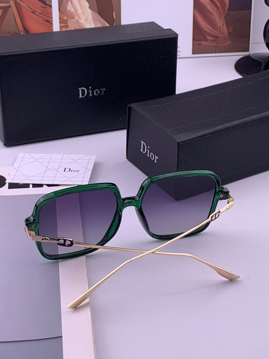 Dior CD3203 Polarized Fashion Gold Lens Sunglasses for Men & Women - 465320 - detail image 6