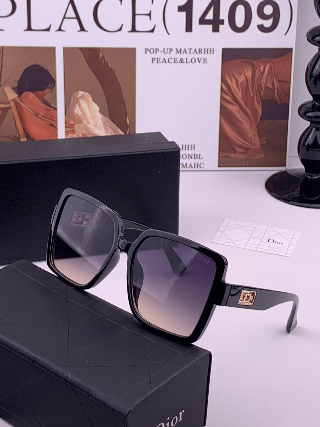 Dior D78000 Fashion Gold Lens Sunglasses for Men & Women - 465321 - detail image 2