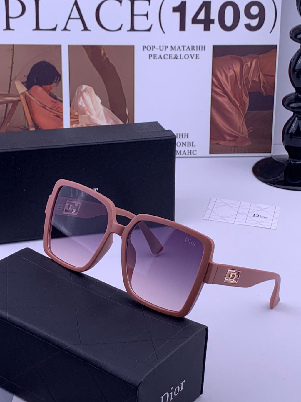 Dior D78000 Fashion Gold Lens Sunglasses for Men & Women - 465322 - detail image 2