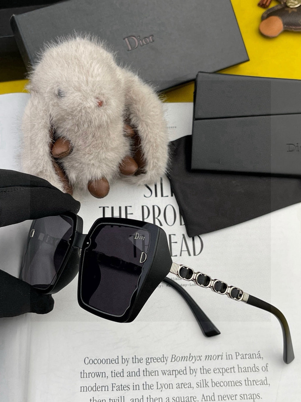 Dior CD5302 Square Gold Lens Sunglasses for Men & Women - 465308 - detail image 4