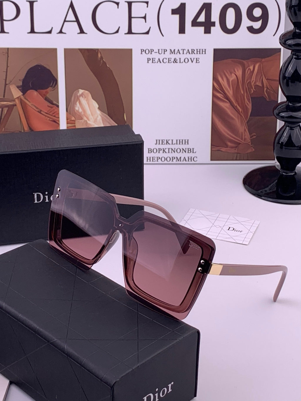 Dior D7996 Fashion Gold Lens Sunglasses for Men & Women - 465311 - detail image 2