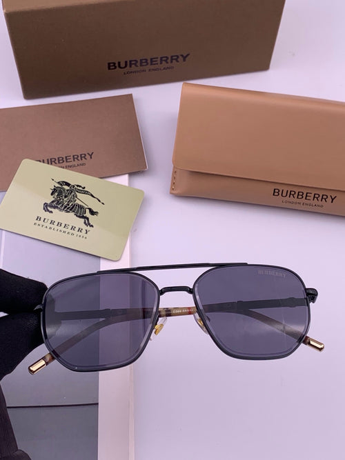 Burberry B938 Aviator Blue Lens Sunglasses for Men