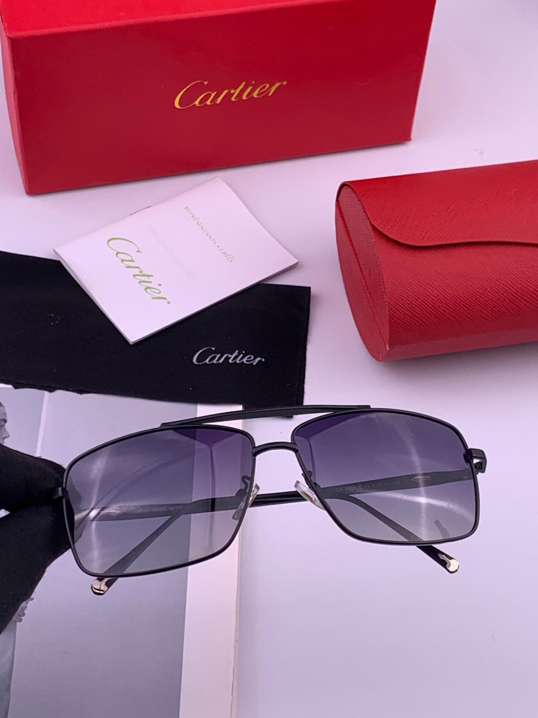 Cartier CK8100 Polarized Fashion Gold Lens Sunglasses for Men & Women