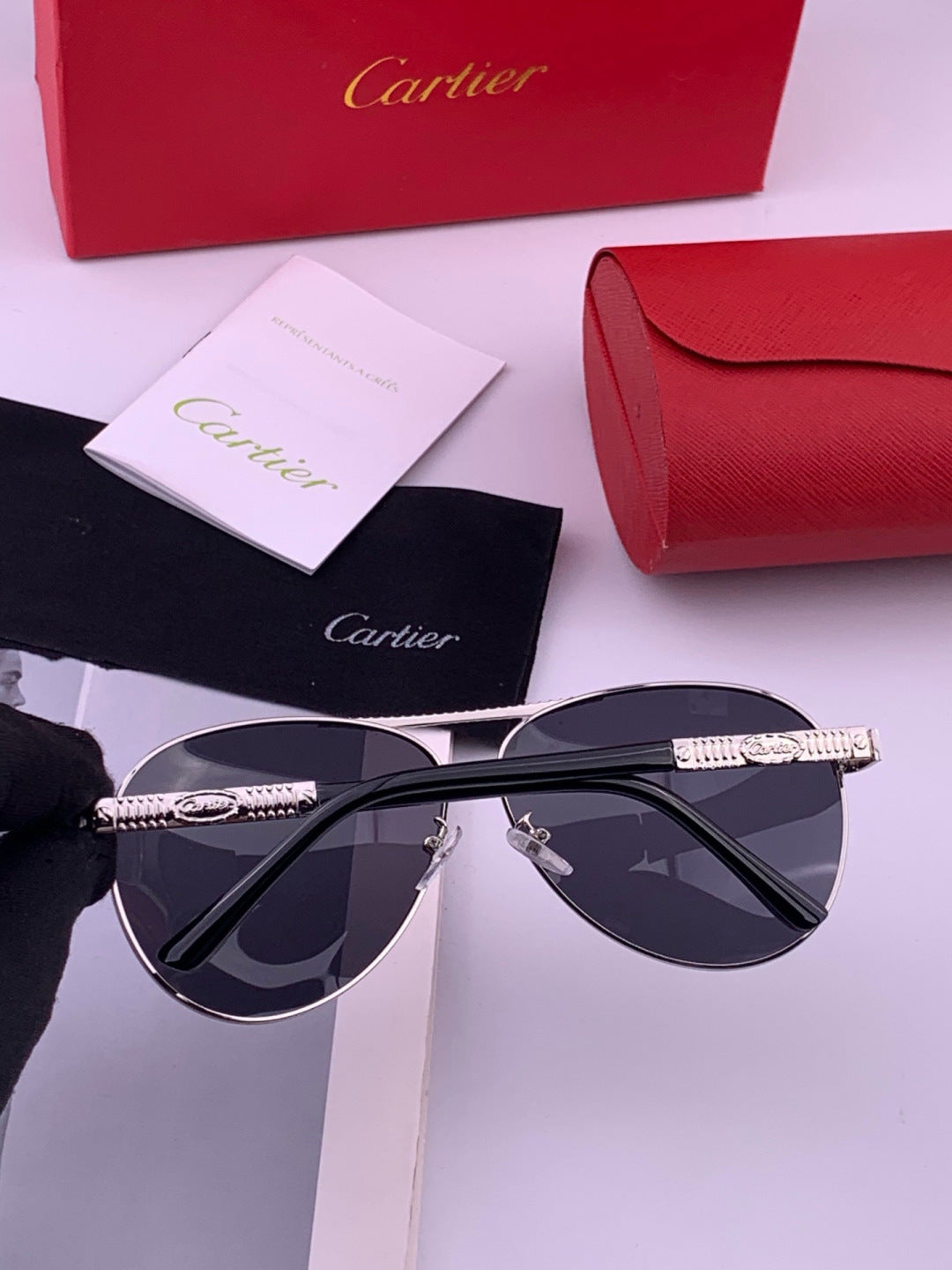 Cartier CK1080 Polarized Fashion Gold Lens Sunglasses for Men & Women - 487342 - detail image 4