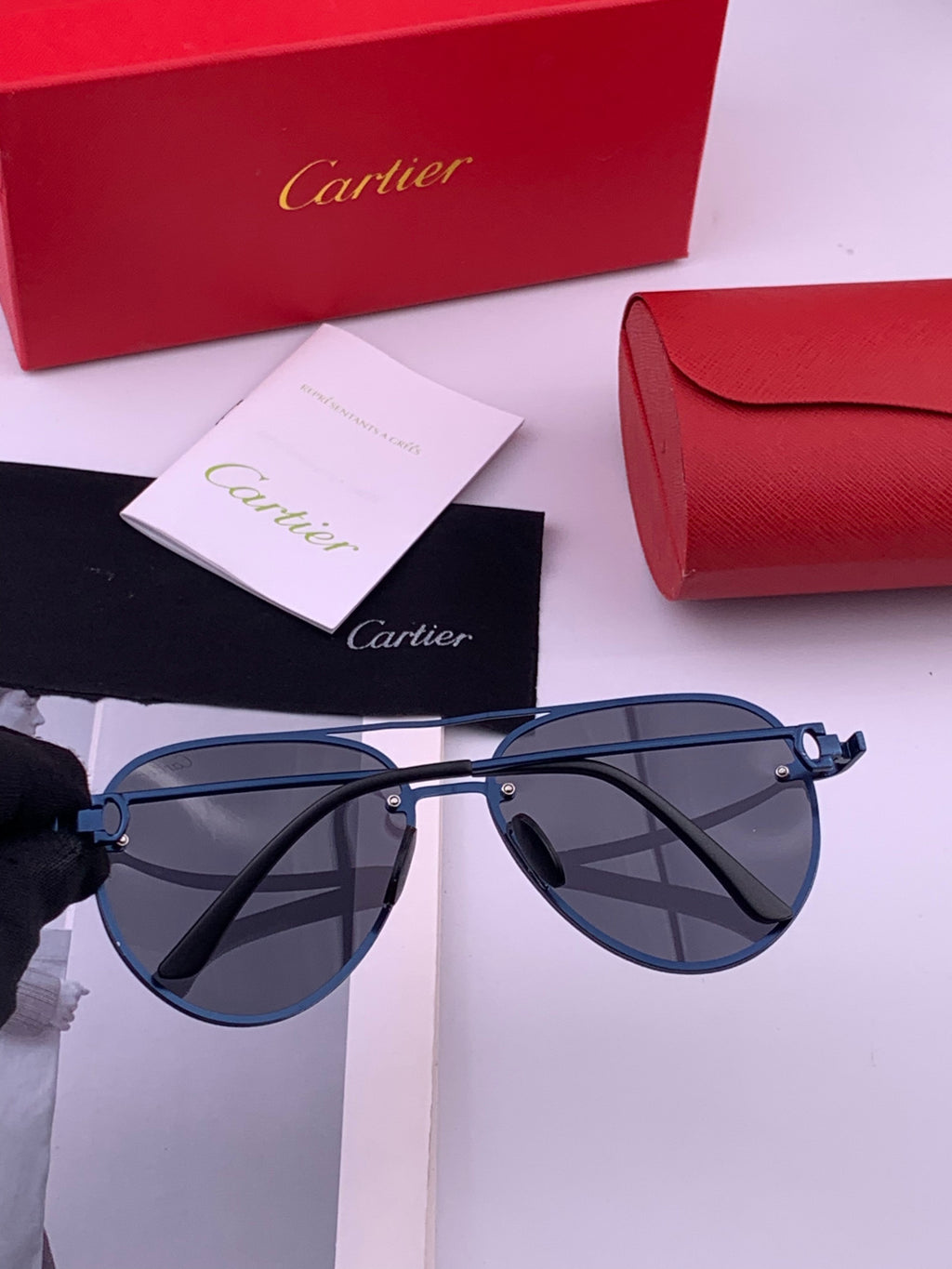 Cartier CK880663 Polarized Fashion Orange Lens Sunglasses for Men & W - 487389 - detail image 4