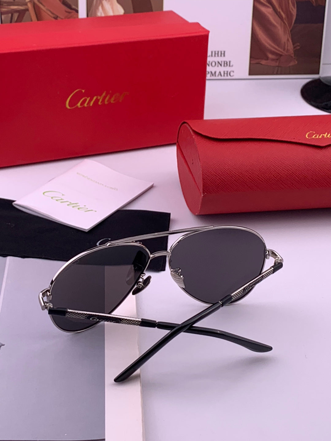 Cartier CK4080 Polarized Fashion Brown Lens Sunglasses for Men & Women - detail image 6