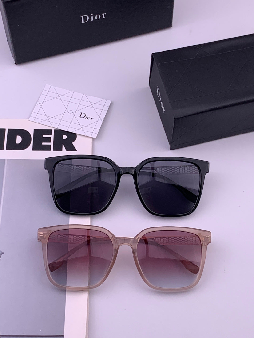 Dior CD35511 Polarized Square Brown Lens Sunglasses for Women - 486901 - detail image 7
