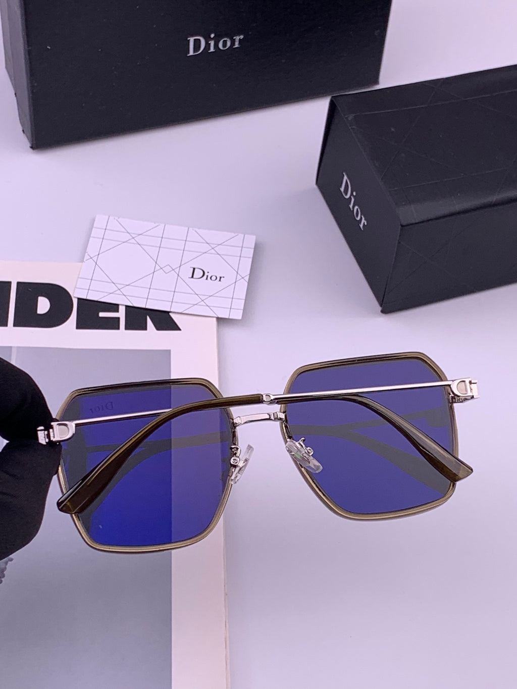 Dior D7635 Polarized Fashion Brown Lens Sunglasses for Men & Women - detail image 4