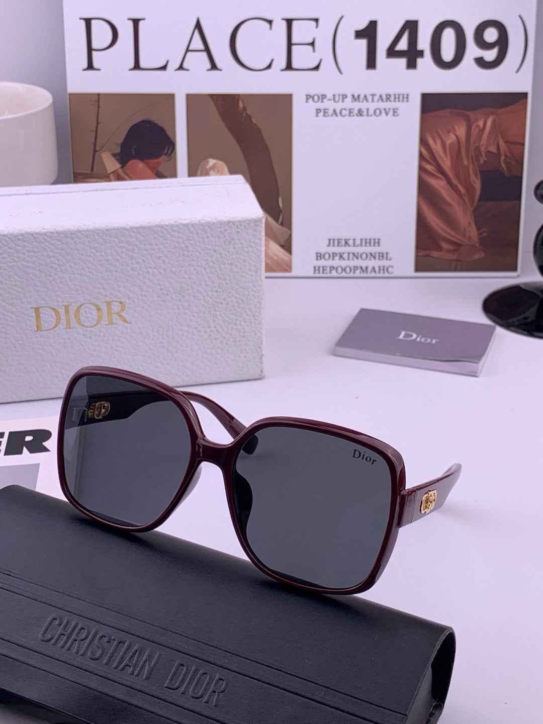 Dior D3510 Polarized Fashion Black Lens Sunglasses for Men & Women