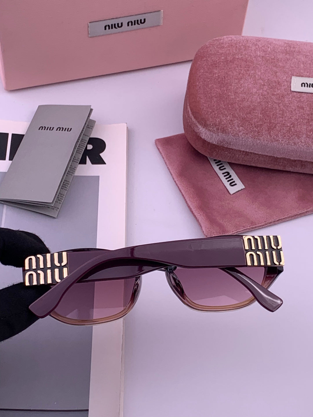 Miu Miu M7350 Fashion Purple Lens Sunglasses for Men & Women - detail image 5