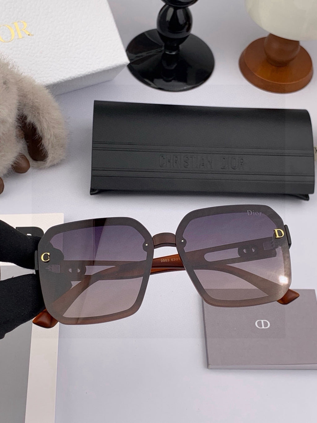 Dior CD3998 Polarized Fashion Red Lens Sunglasses for Men & Women