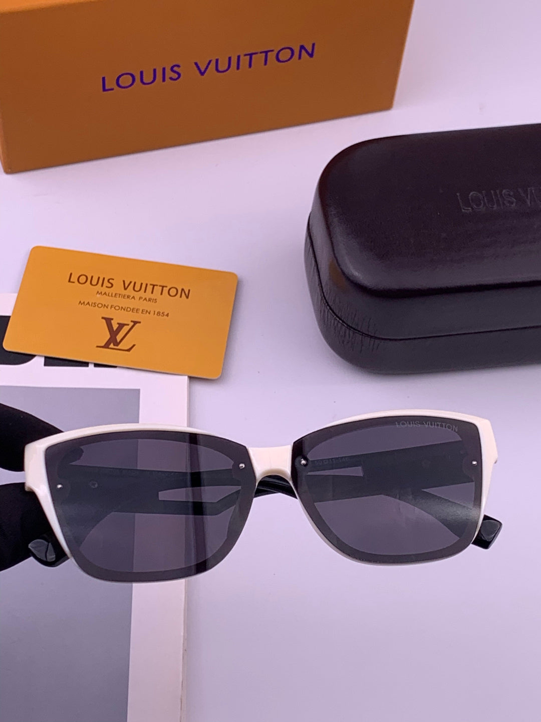 Louis Vuitton L7310 Square Brown Lens Sunglasses for Men & Women