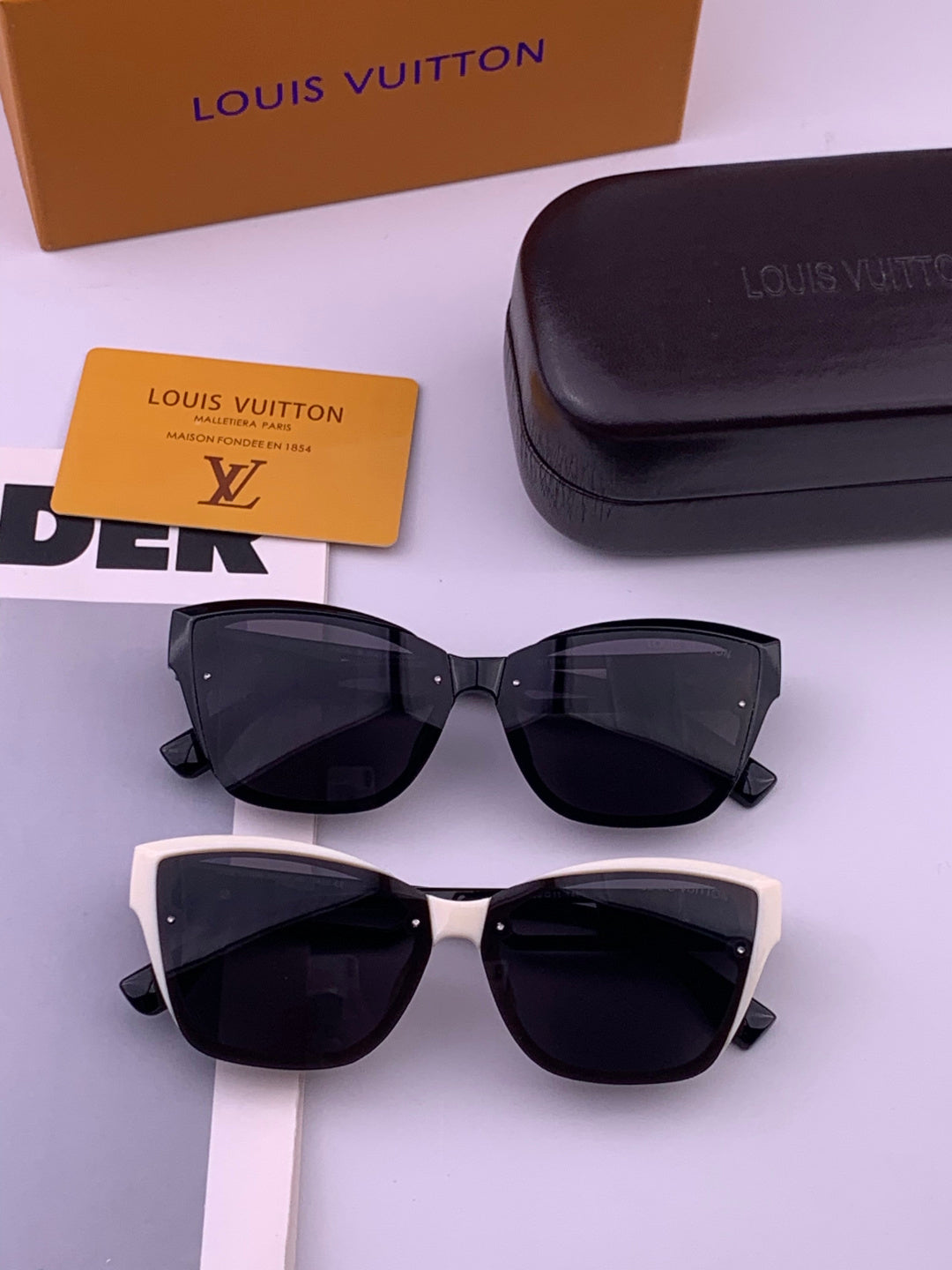 Louis Vuitton L7310 Square Brown Lens Sunglasses for Men & Women - detail image 8
