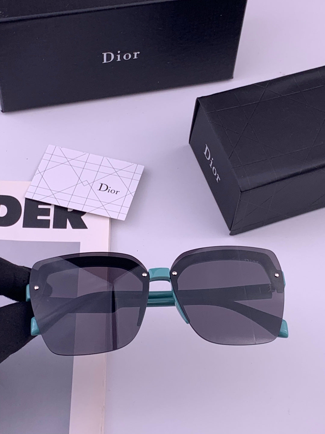 Dior D2130 Polarized Metal Fashion Gold Lens Sunglasses for Women