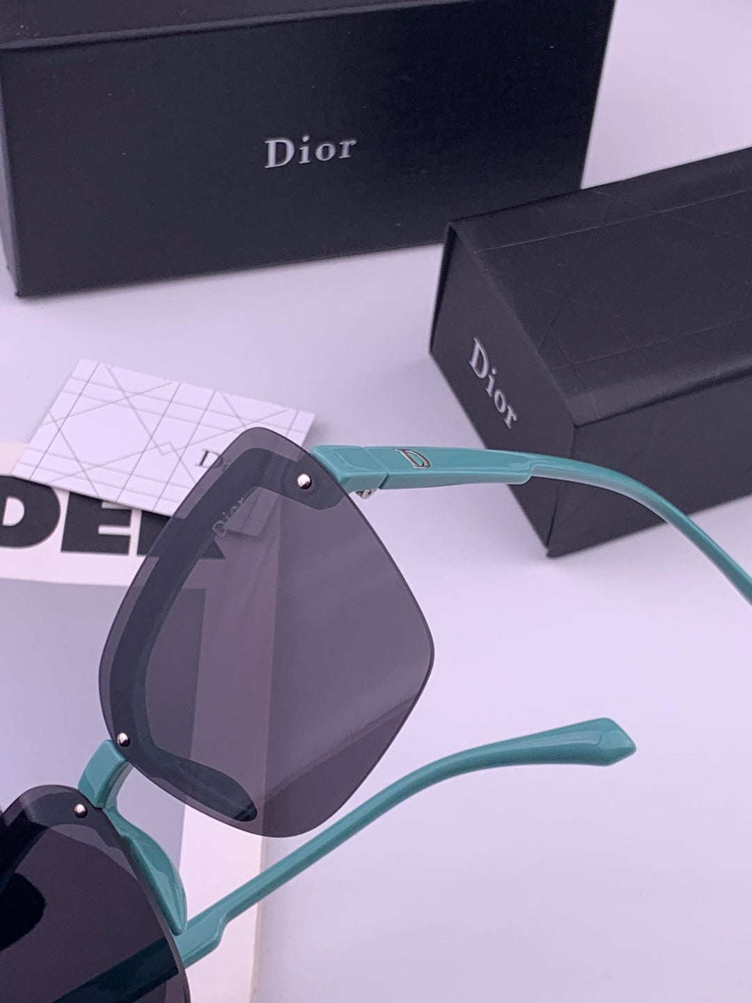 Dior D2130 Polarized Metal Fashion Gold Lens Sunglasses for Women - detail image 5