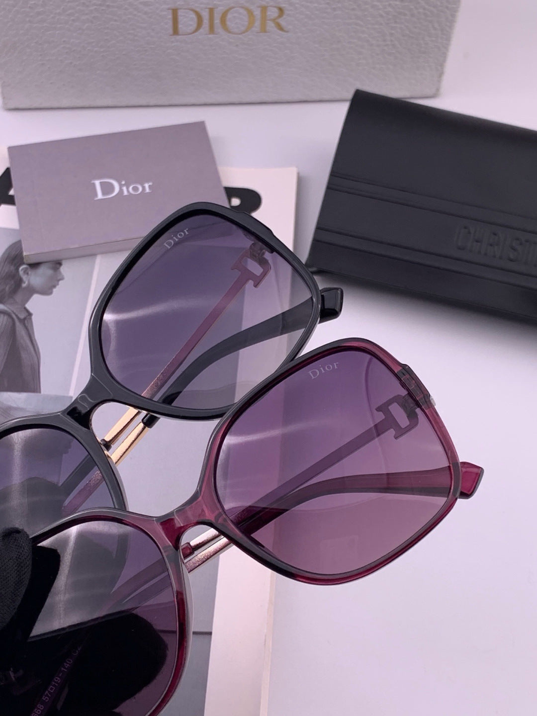 Dior D8266 Polarized Fashion Pink Lens Sunglasses for Men & Women - detail image 4