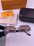 Louis Vuitton L9261 Square Black Lens Sunglasses for Men & Women