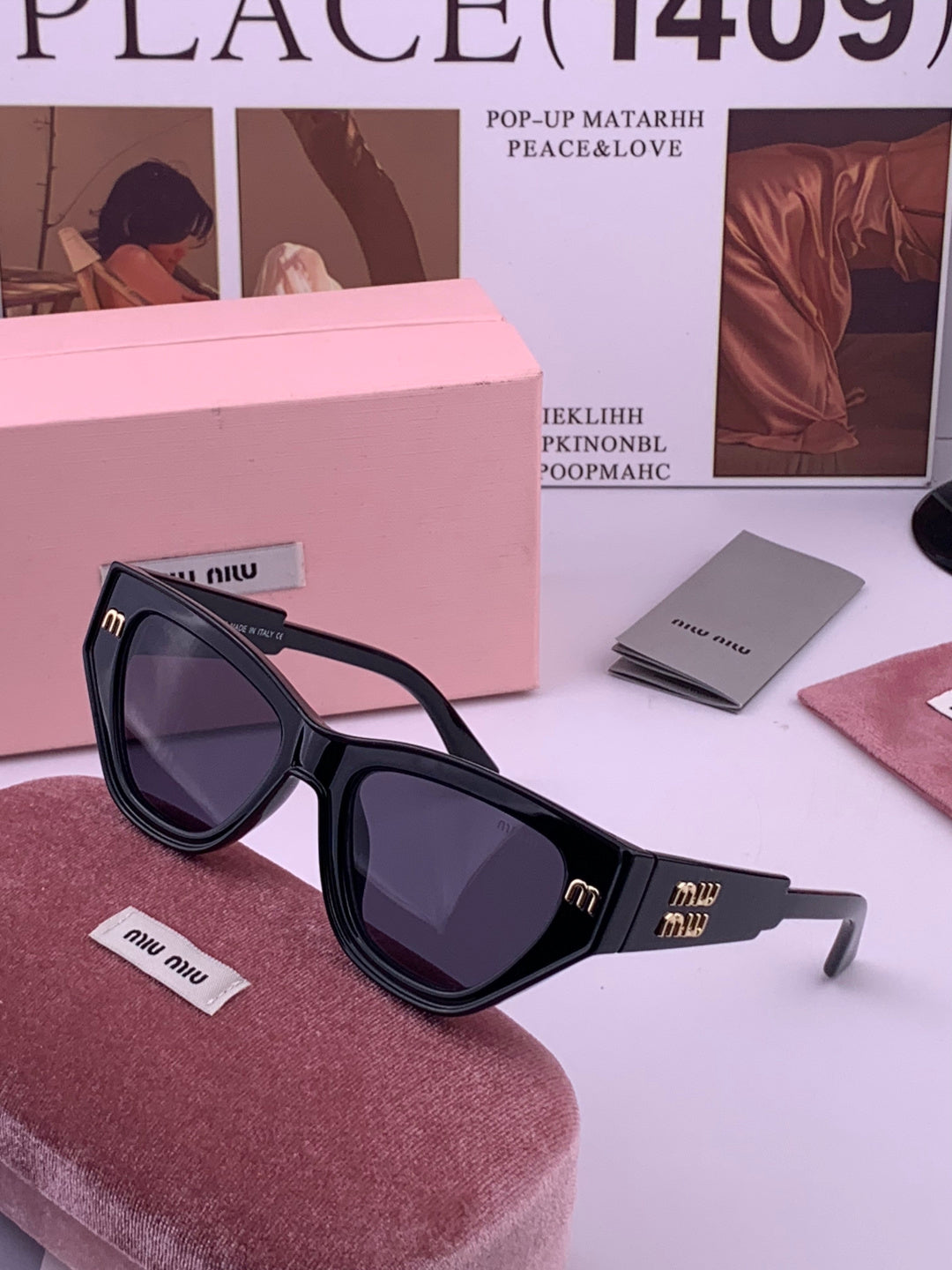Miu Miu M8232 Fashion Brown Lens Sunglasses for Men & Women - detail image 2