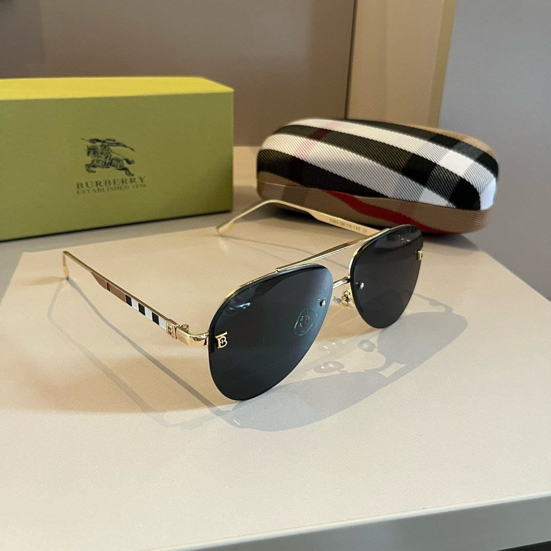 Burberry Fashion Gold Lens Sunglasses for Men & Women - 416024