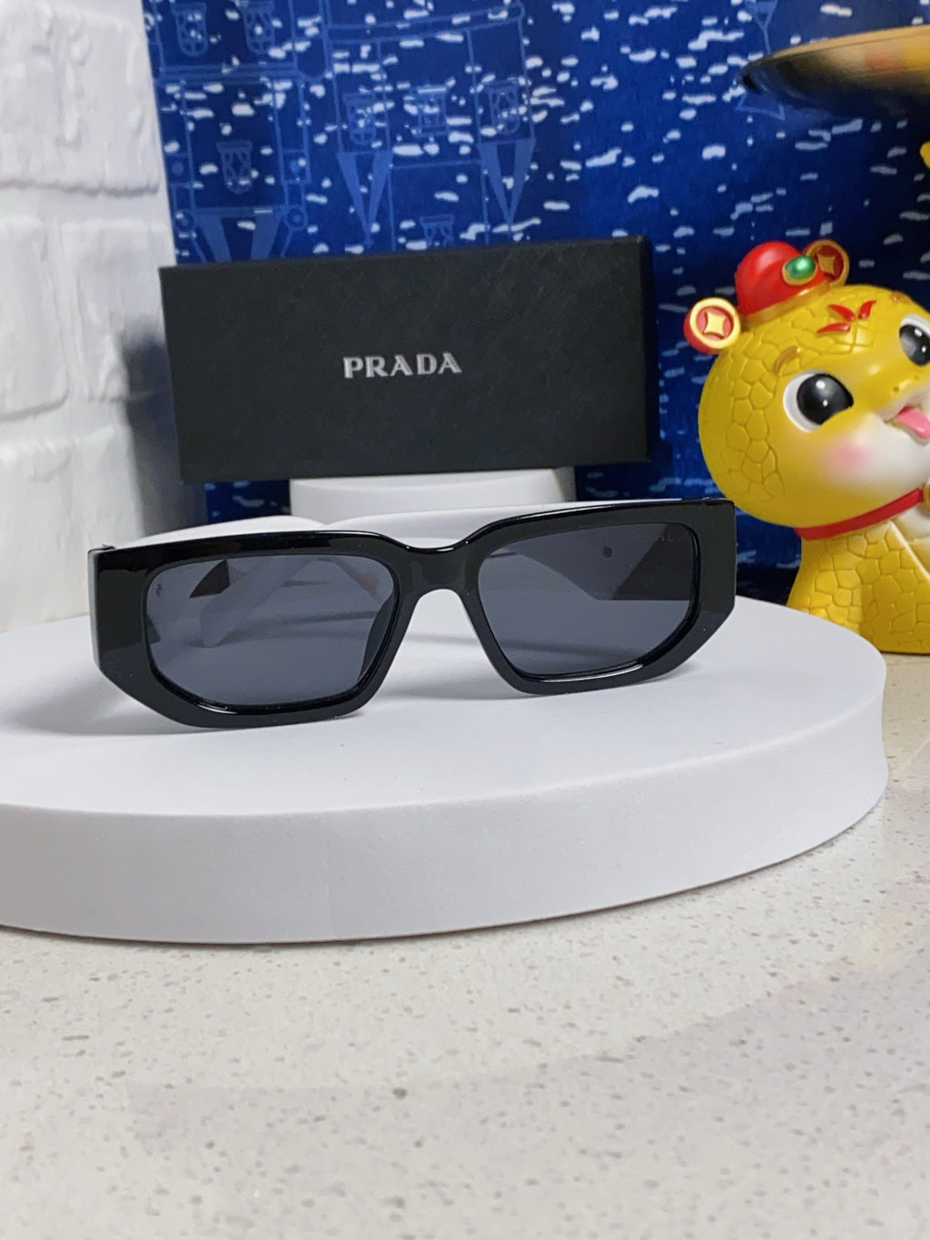 Prada Square Silver Lens Sunglasses for Men & Women - 934942 - detail image 2