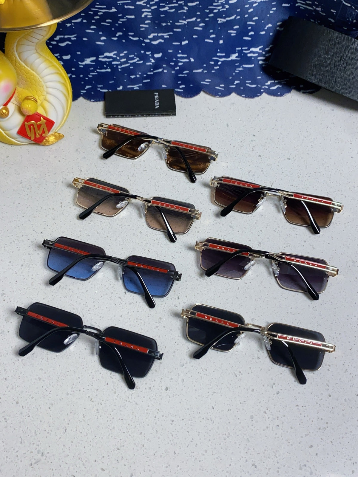 Prada Fashion Blue Lens Sunglasses for Men & Women - 382683 - detail image 10